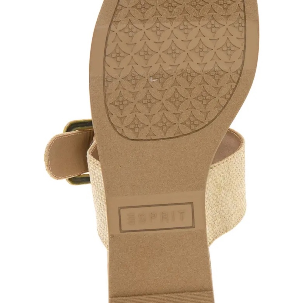 ESPRIT Sandals Size 9M Willette Ivory Two Straps Buckle - Picture 3 of 8